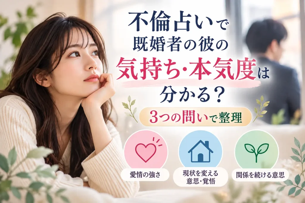 不倫占いで彼の本気度を知る